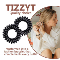 Spirales anti-emmêlement TIZZYT pour cheveux noirs, pratique au quotidien