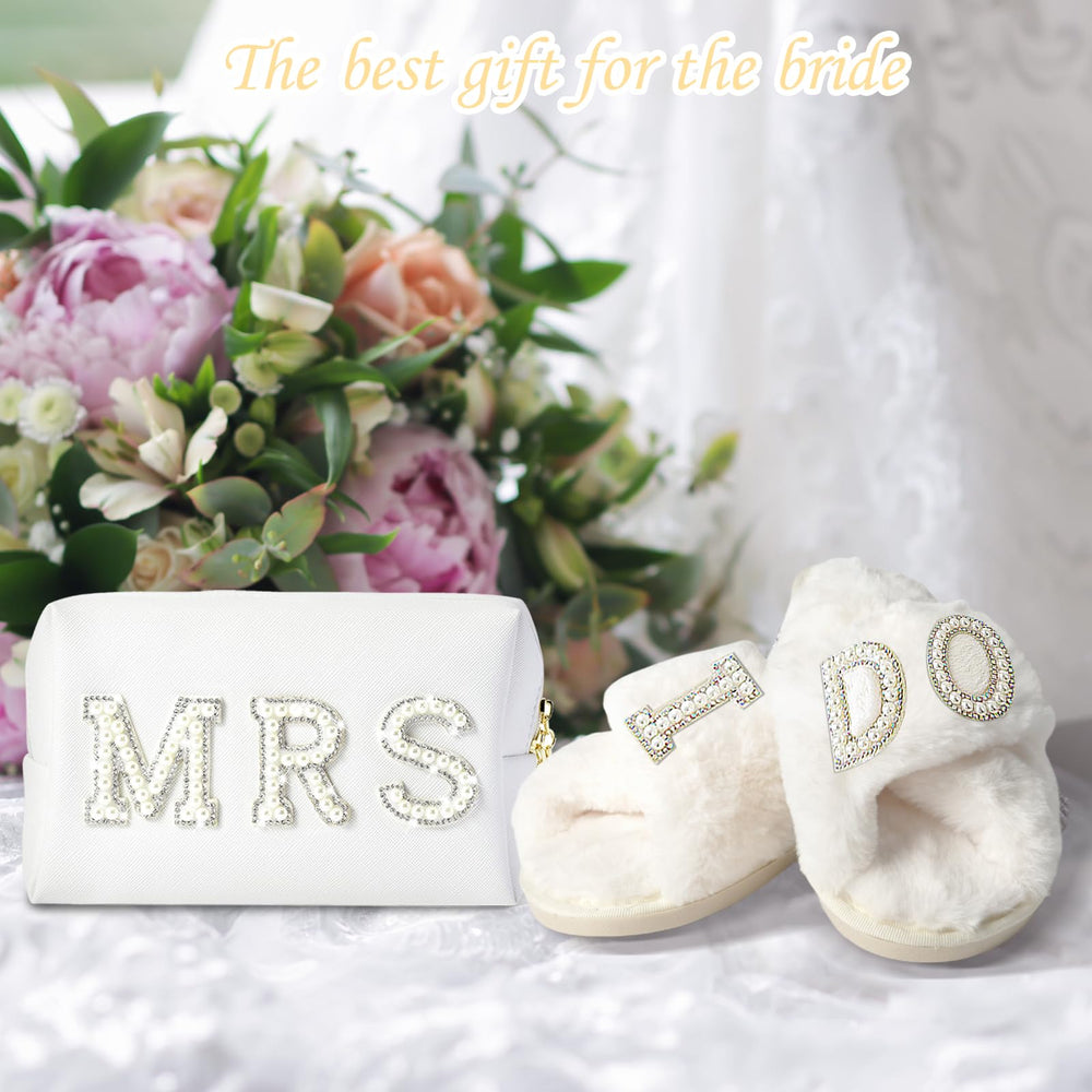 Chaussons I Do pour mariée, doublure chaude et confort.