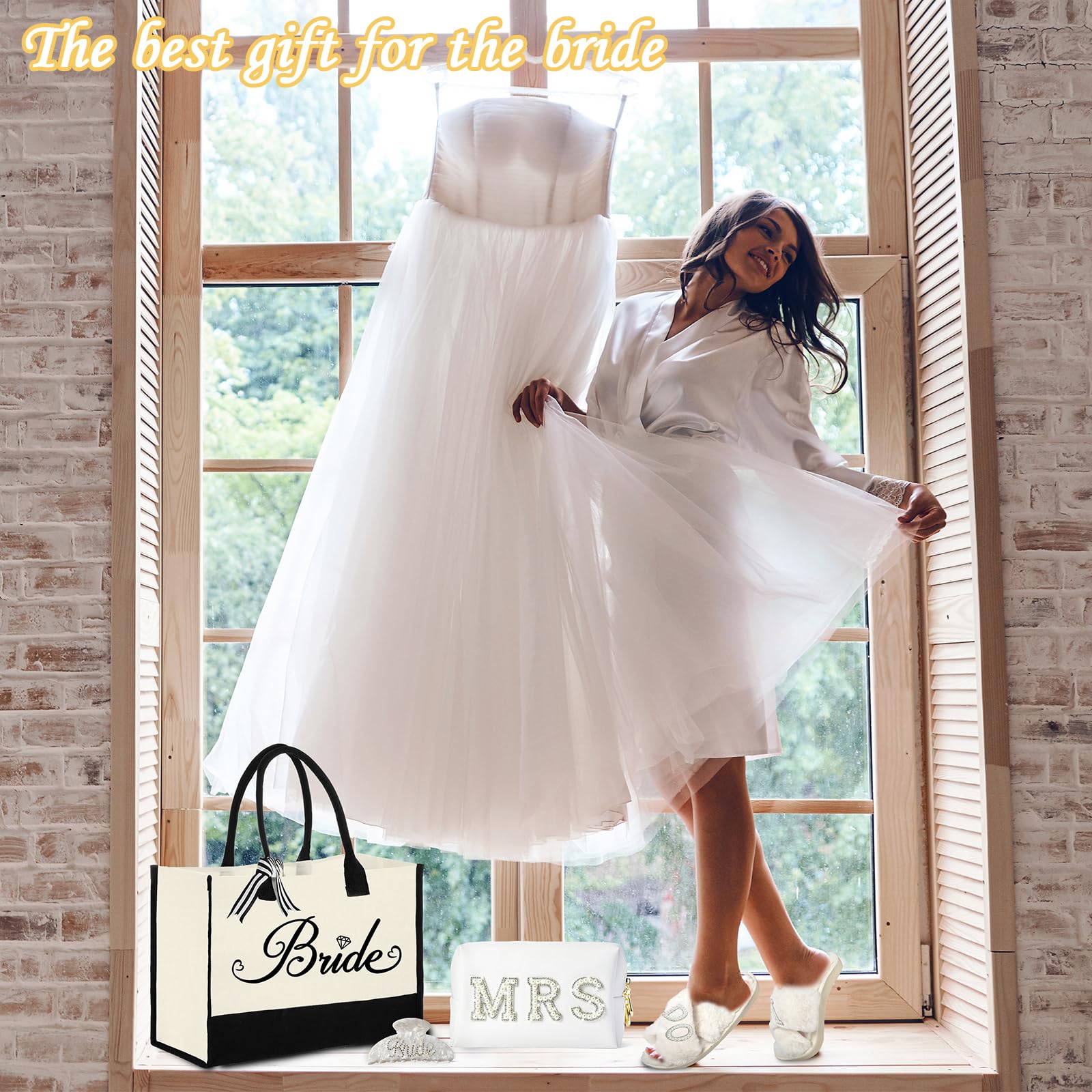 Tkifoda Ensemble cadeau mariée, parfait pour fêter l’union avec style.