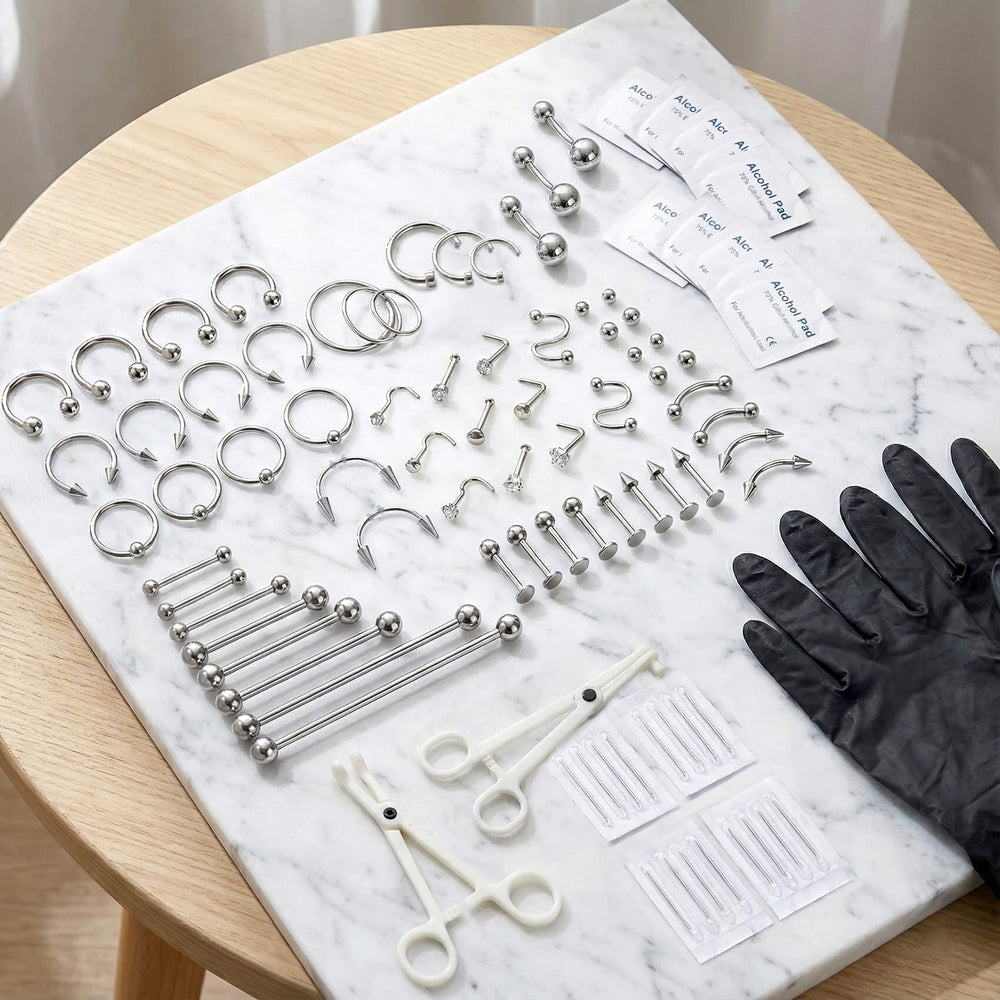 TKKUY bagues et anneaux pour nez et oreilles, style polyvalent.
