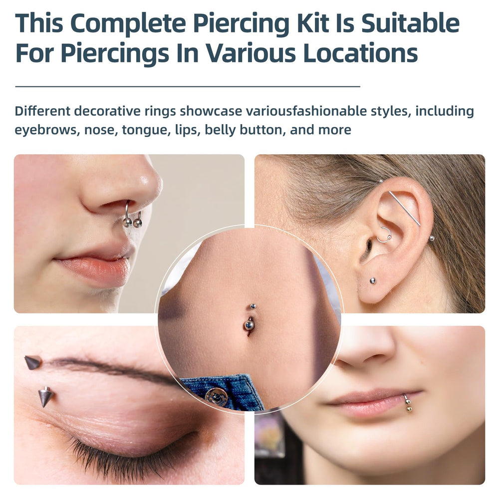 TKKUY gants nitrile noirs, hygiène lors des piercings.