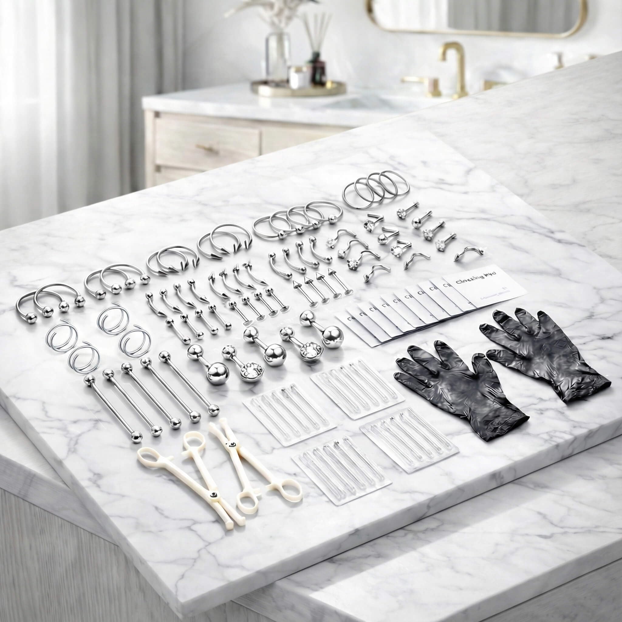 TKKUY aiguilles piercing 12G-20G – variété précise pour chaque emplacement