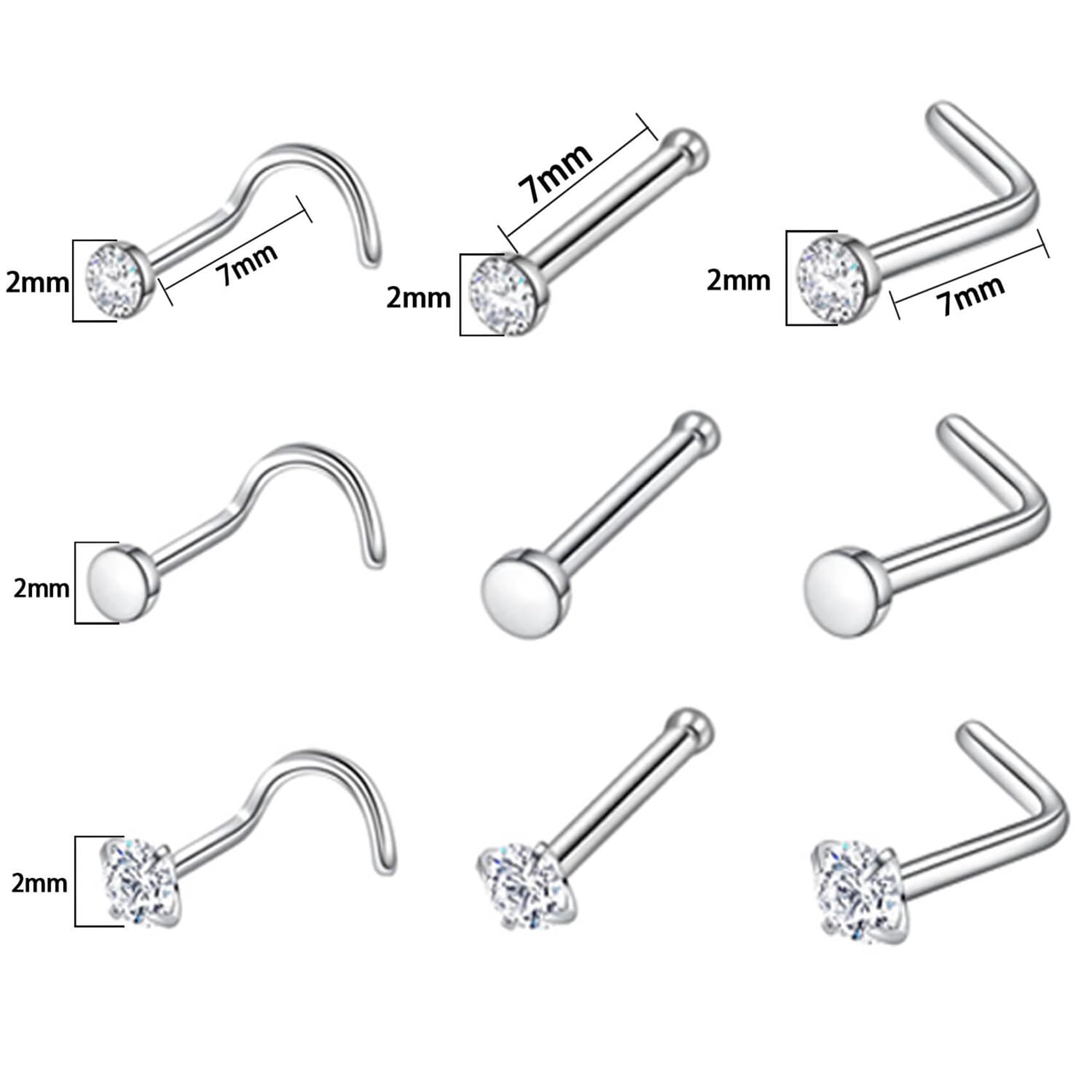 TKKUY outils piercing: pinces et pièces pour une séance propre.