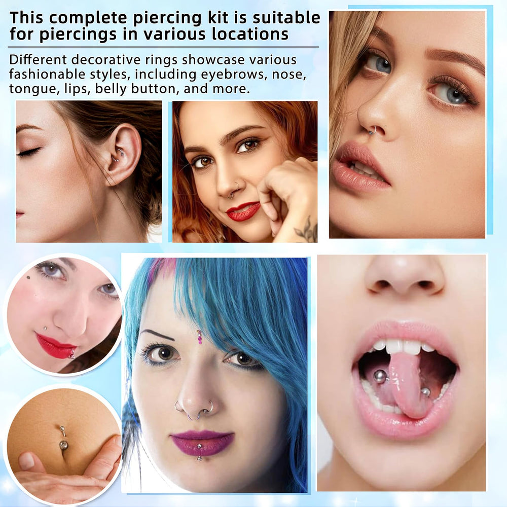 TKKUY tampons nettoyage piercing, entretien facile et efficace.