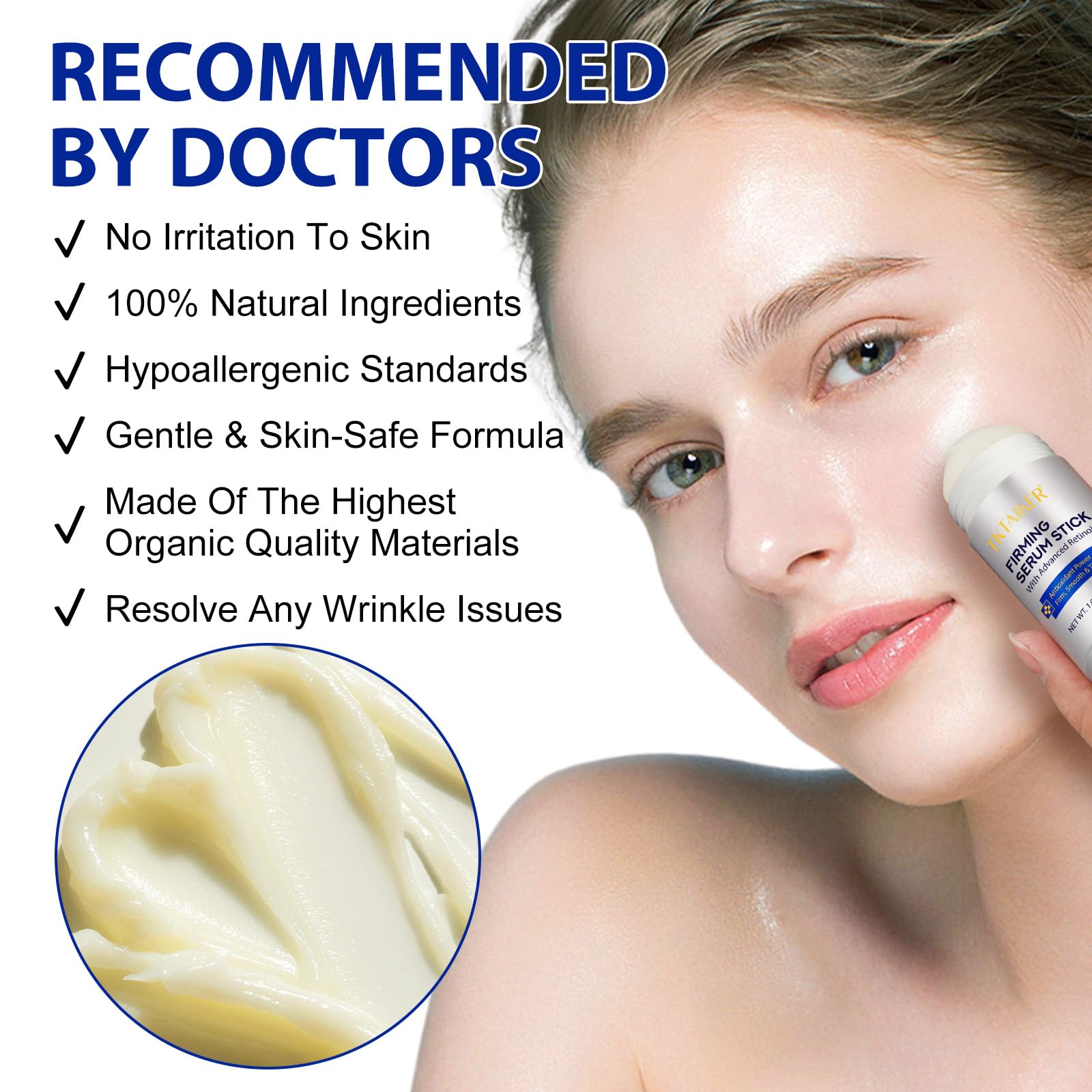 TKTALKER bâton dermatologiquement testé – adapté à tous les types de peau