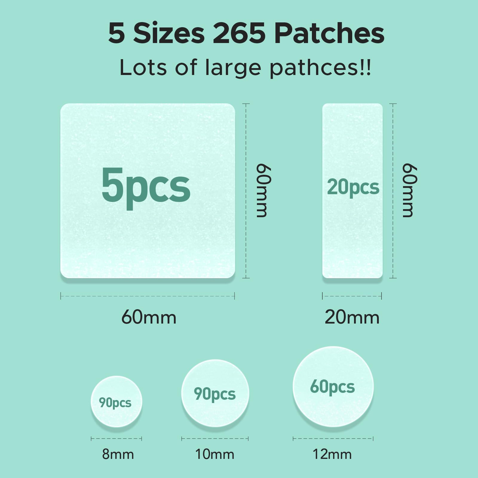 Pansement hydrocolloïde TKTK 20x60 pour le corps, couvre les grandes zones.