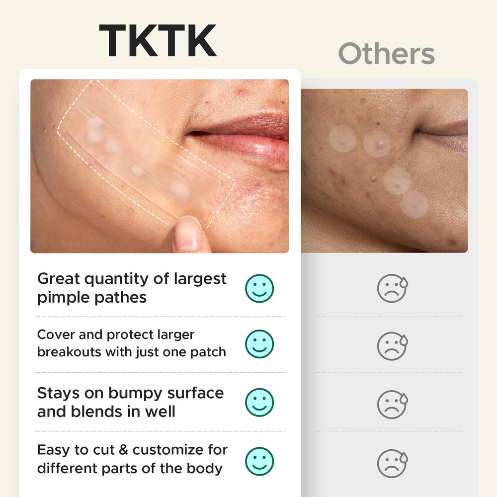 Pansement TKTK 8 mm visage, solution rapide pour petites zones.