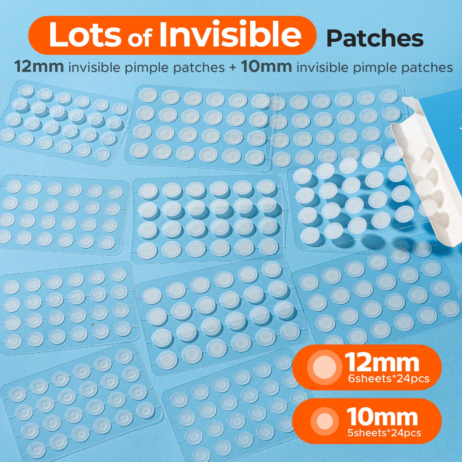 Patch TKTK applique facilement sur peau propre pour une couverture discrète.