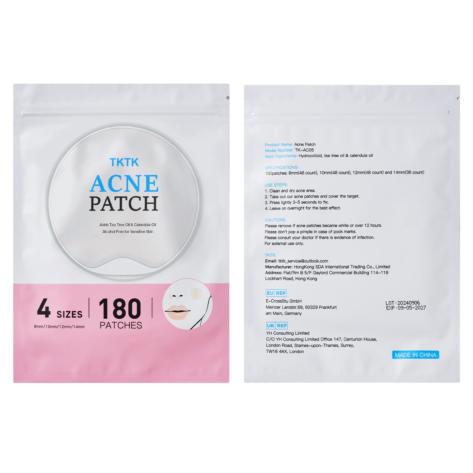 Patch invisible pour jour et nuit TKTK, prêt pour maquillage