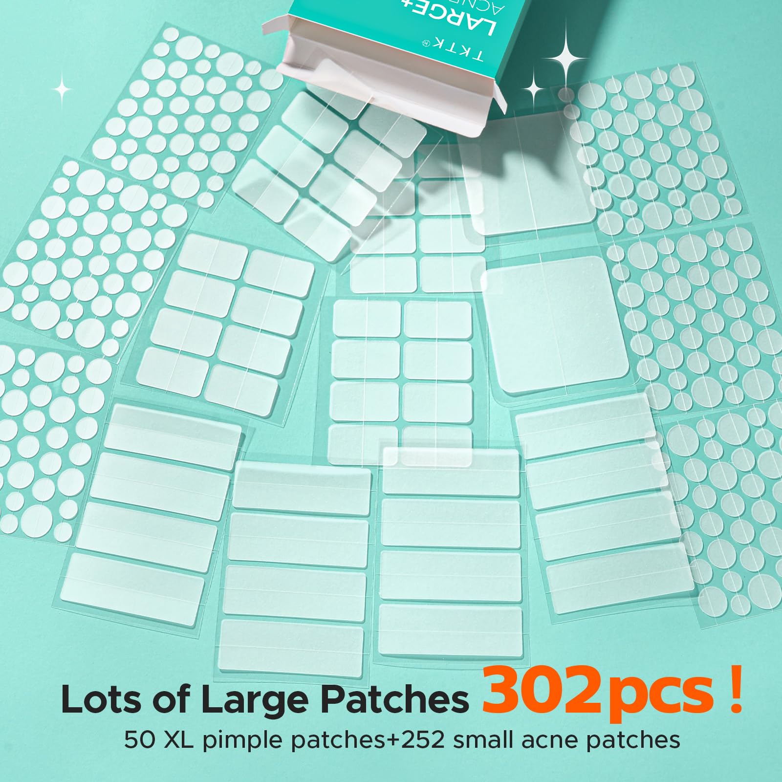 Patch hydrocolloide TKTK pour le torse, traitement ciblé des zones larges.
