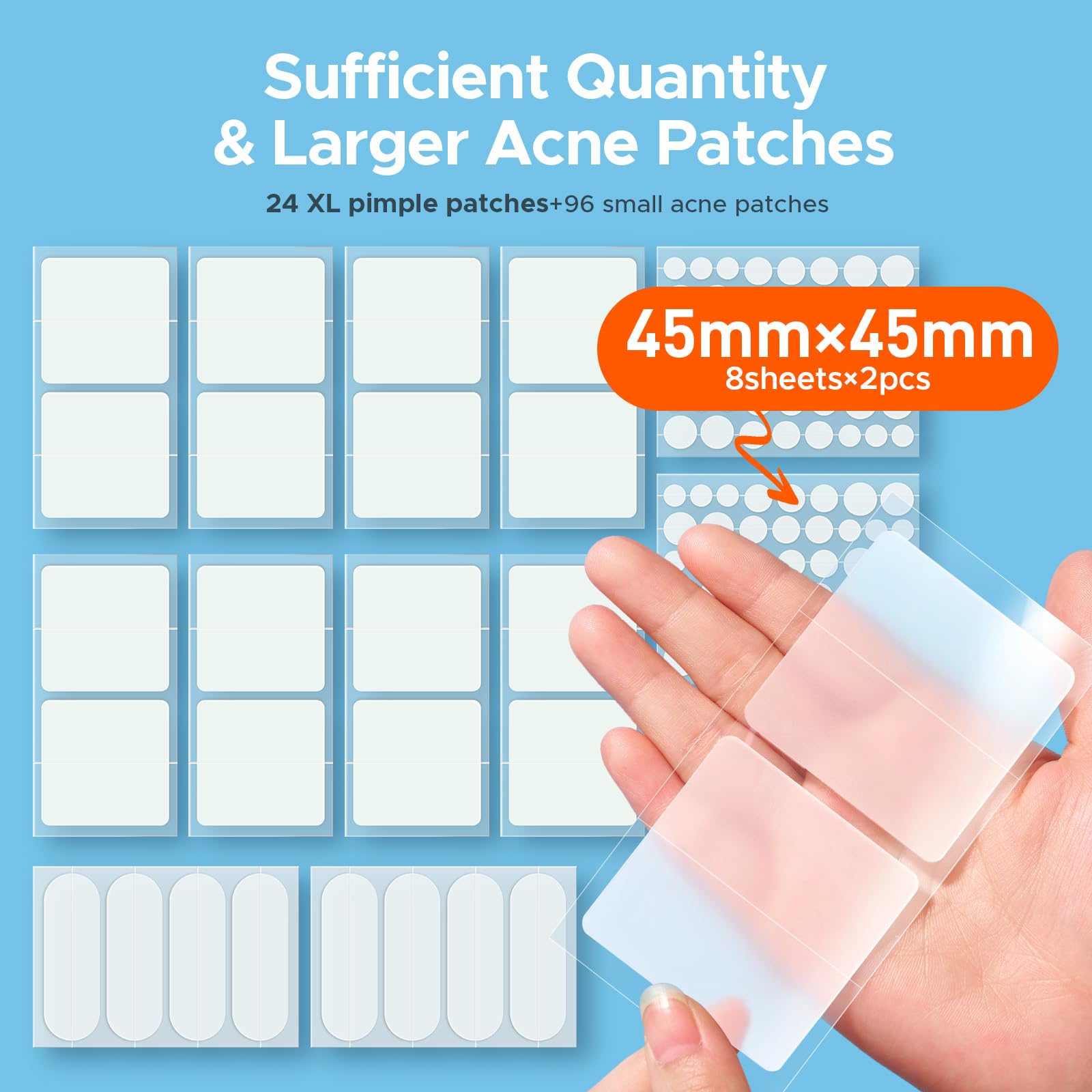 Patch hydrocolloïde TKTK bande XL 60x20 mm idéale pour zones étendues