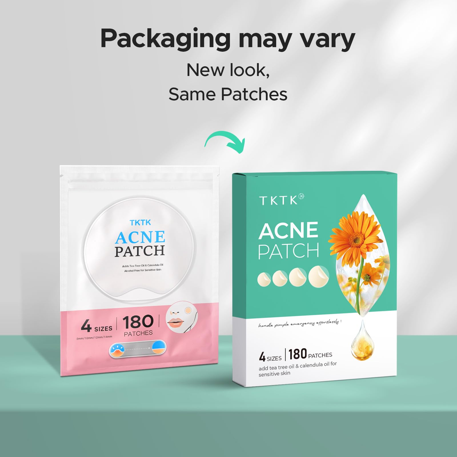 Matériau respirant du patch TKTK pour une peau confortable.