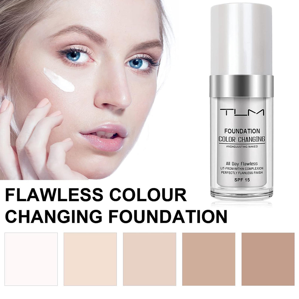 Application sur la peau, rendu homogène et naturel.