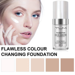 Application sur la peau, rendu homogène et naturel.
