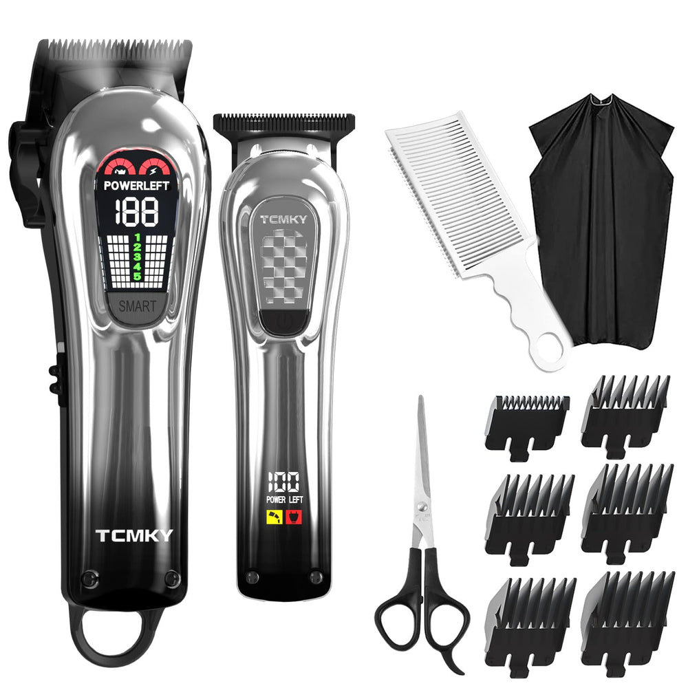 TCMKY tondeuse-cheveux professionnelle – ensemble pour coupes à domicile précises