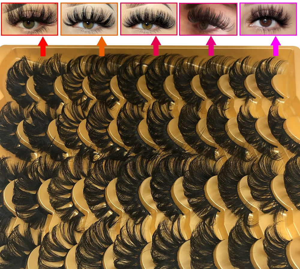 Cils vison synthétique 25 mm TMIELYBS bande fine 0,8 mm facilite l’application.