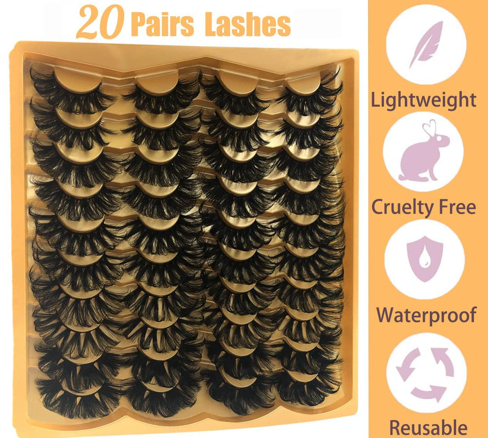 Cils vison synthétique 25 mm TMIELYBS parfait pour des soirées et looks sophistiqués.