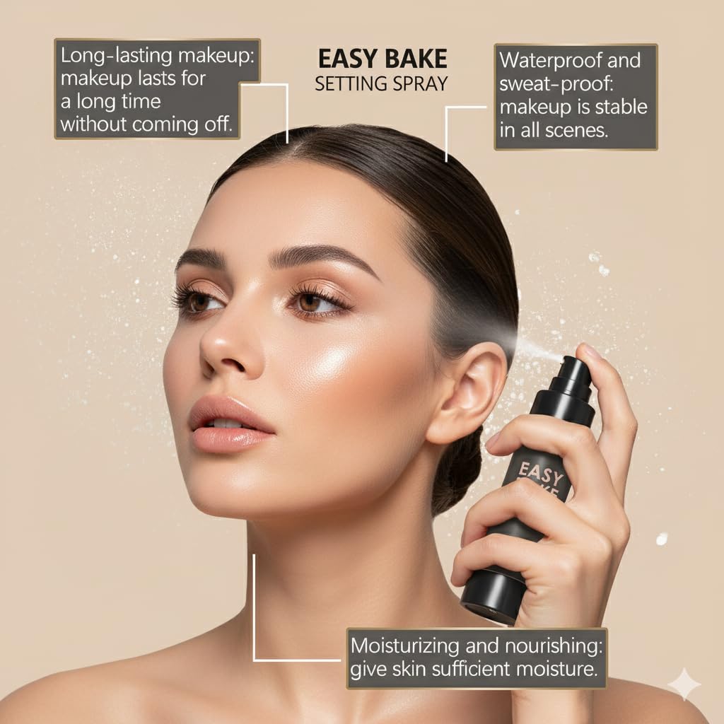 TMIYO Easy Bake Fixateur - maquillage fini mat et durable