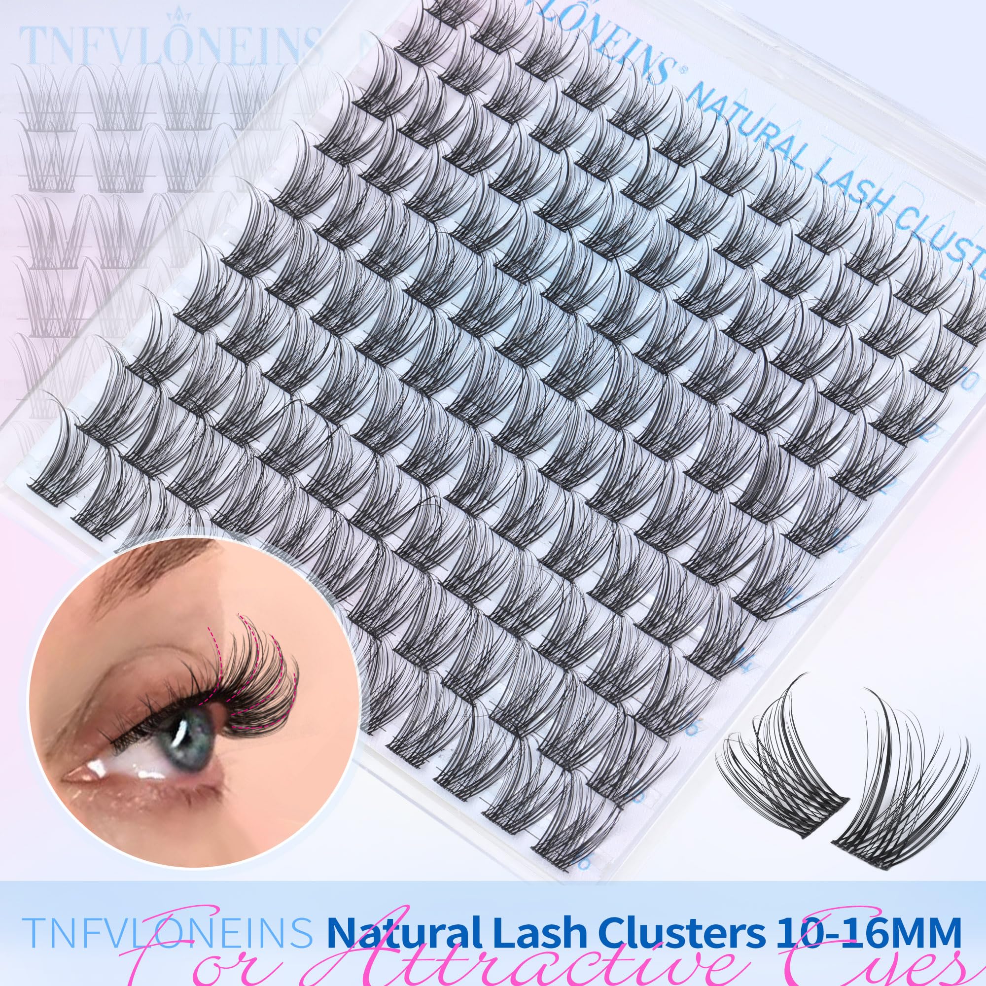 TNFVLONEINS bande-soft-cils 10-16mm offrant confort et tenue durable.