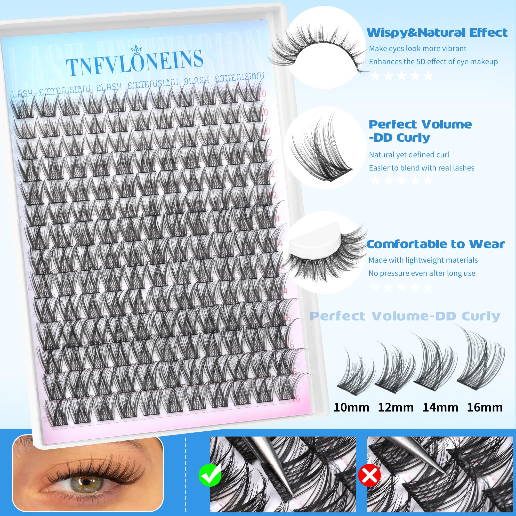 TNFVLONEINS boite cils a-domicile: solution pratique pour votre coffret beauté