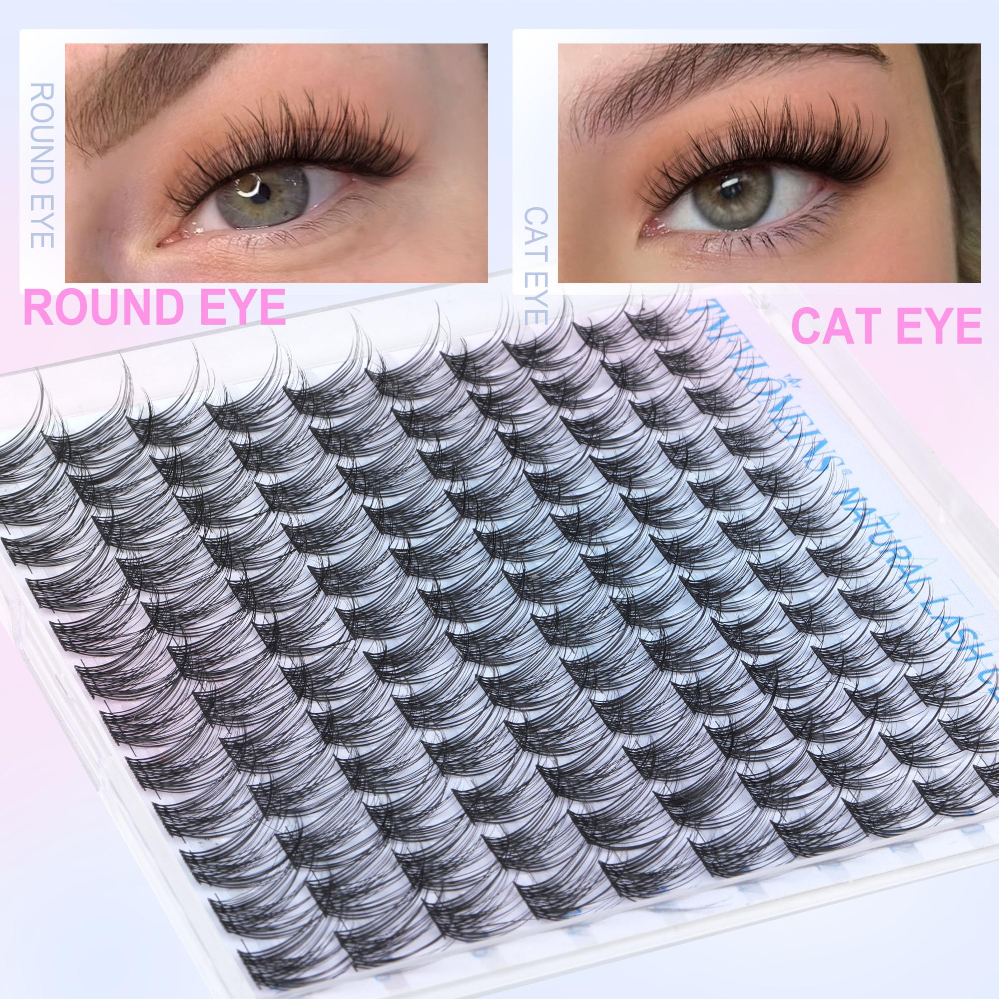 TNFVLONEINS cils-amas-reutilisables-10-16mm réutilisables pour un look durable.