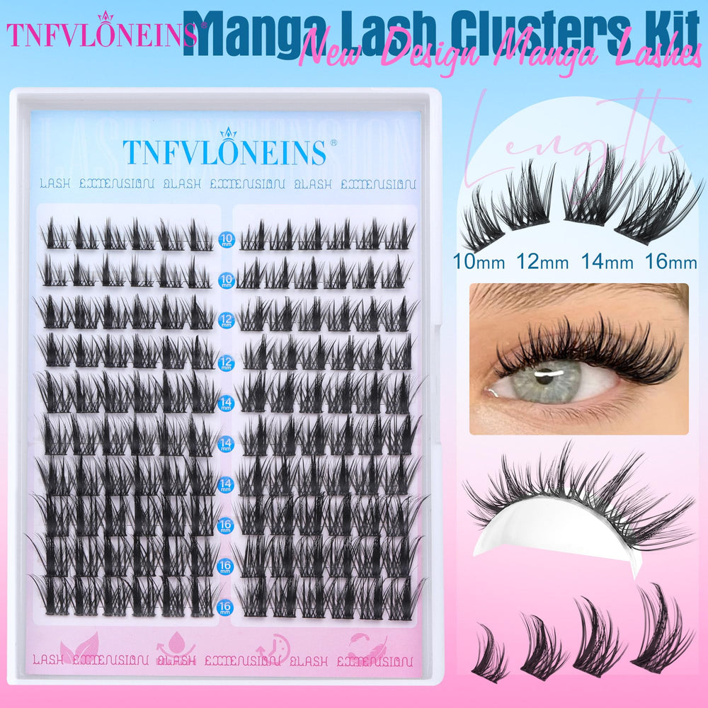 TNFVLONEINS cils en grappes naturels 10-16 mm : aspect subtil et personnalisable