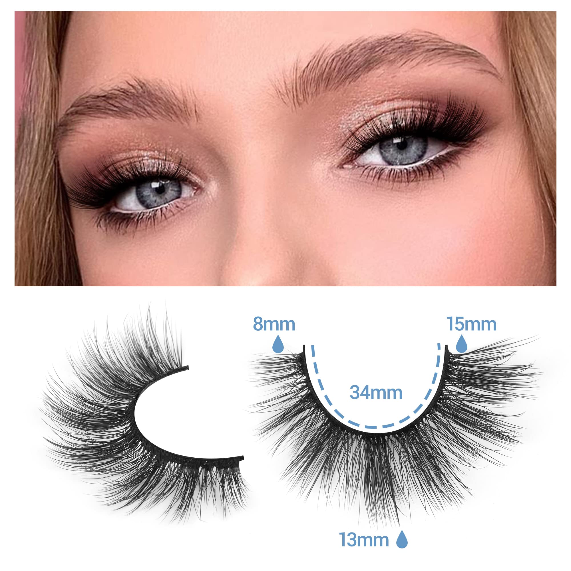TNFVLONEINS cils effet félin 14mm pour un regard élégant et allongé.