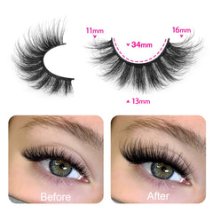 TNFVLONEINS cils extensions naturels 5D pour volume subtil.