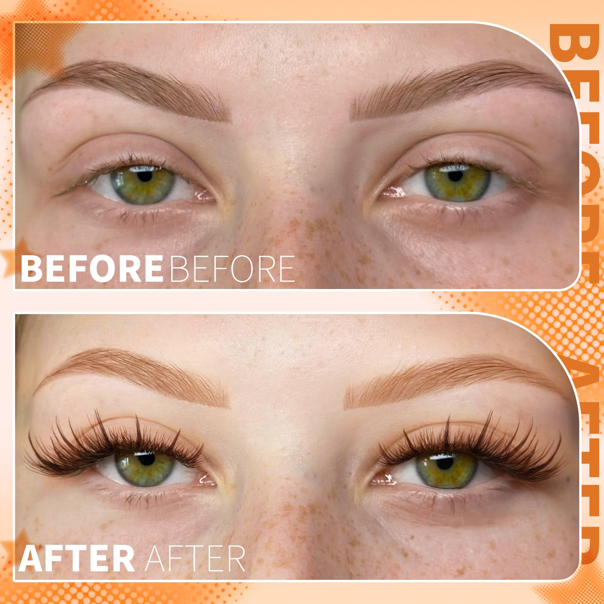 TNFVLONEINS – cils individuels bruns wispy pour un regard léger et naturel.