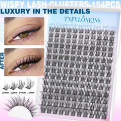 TNFVLONEINS cils individuels impermeables: tenue longue durée même en conditions humides