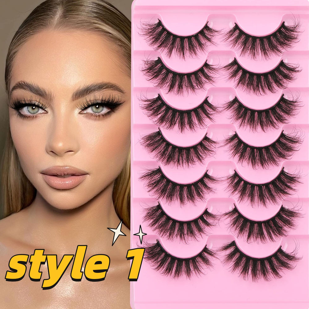 Cils mink effilés 12-18mm TNFVLONEINS, regard plus allongé et naturel.