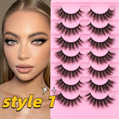 Cils mink effilés 12-18mm TNFVLONEINS, regard plus allongé et naturel.