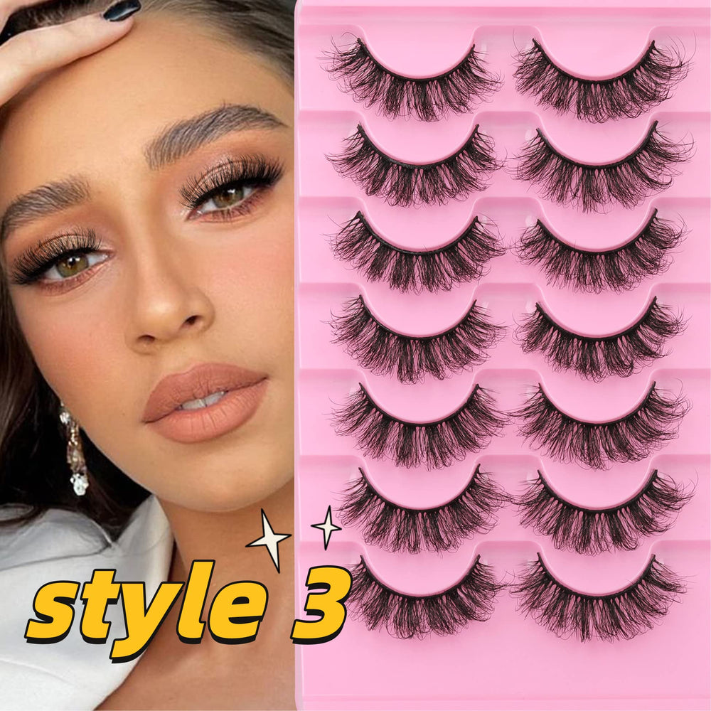 Cils mink naturels 12-18mm TNFVLONEINS, allure adaptée au quotidien.