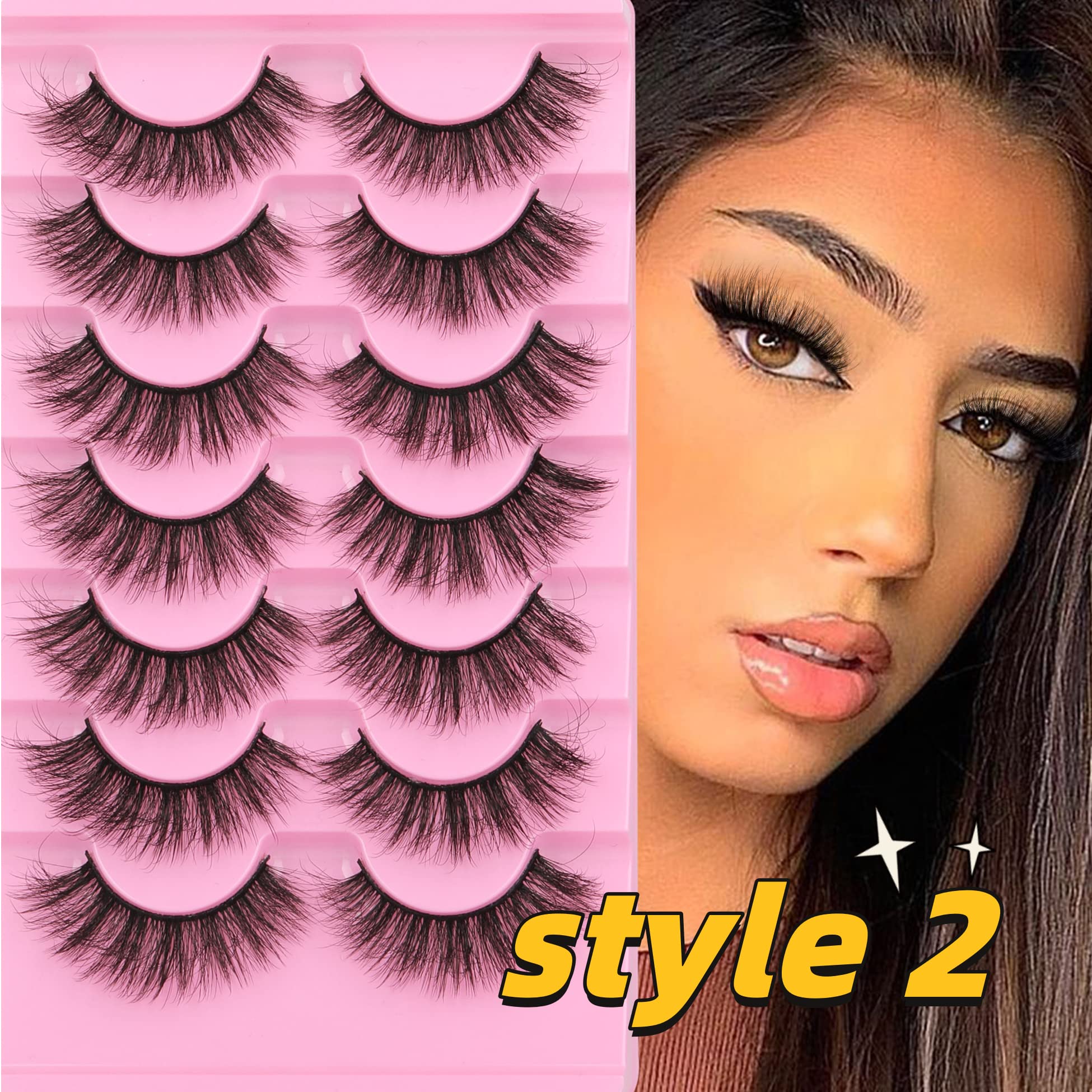 Cils mink oeil-de-chat TNFVLONEINS, trois reglages pour varier le regard.