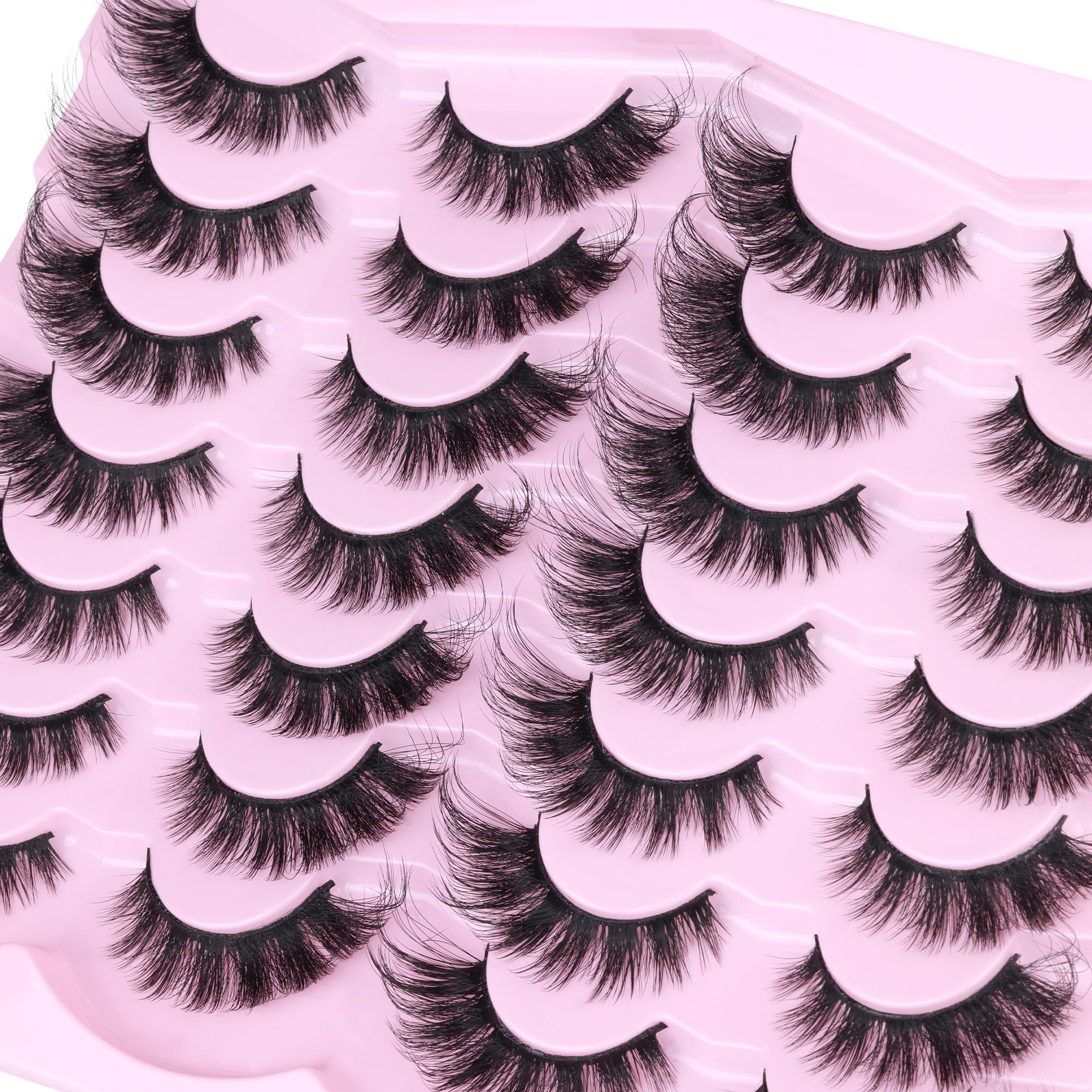 TNFVLONEINS cils vison effet 6D filaments fins volume léger