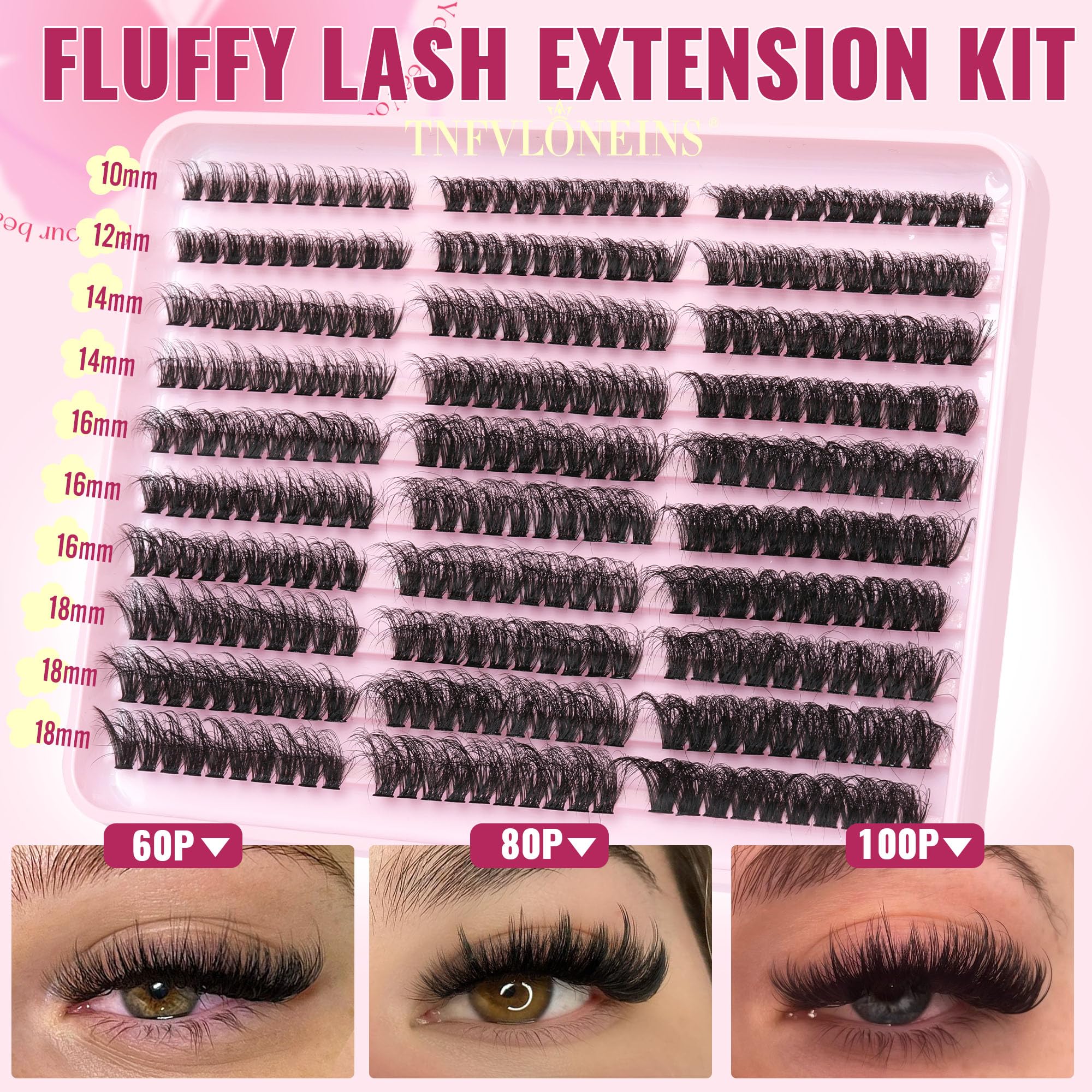 TNFVLONEINS colle et scell lash pour fixation durable des extensions.