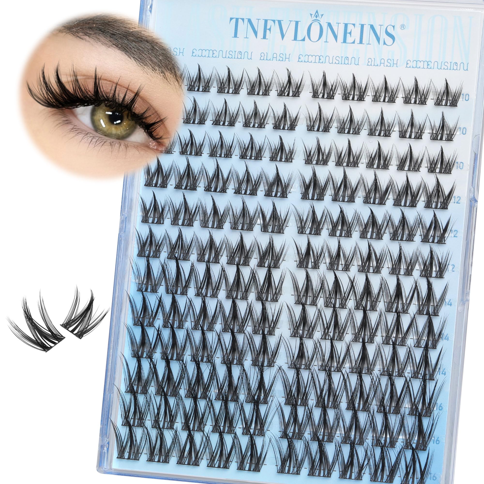 TNFVLONEINS confort léger: cils faciles à porter toute la journée.