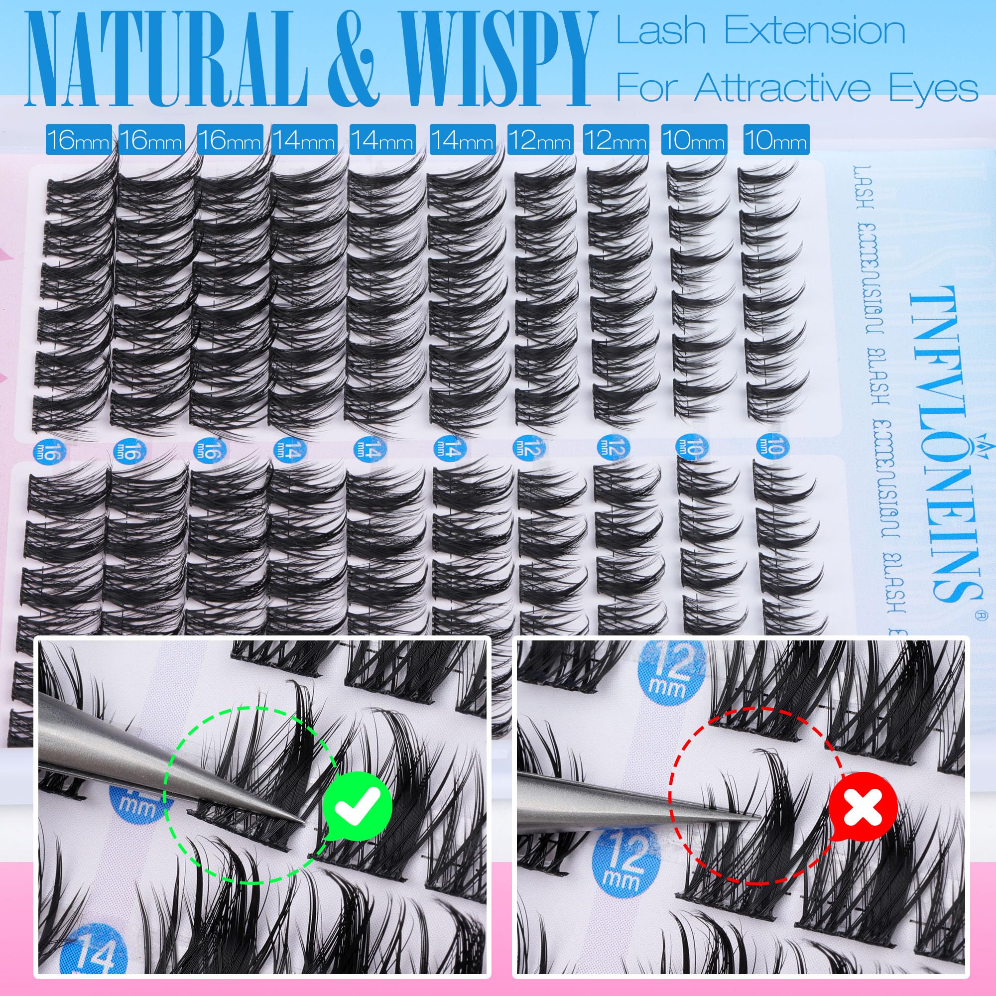 TNFVLONEINS effet délicat pour un regard ouvert et naturel