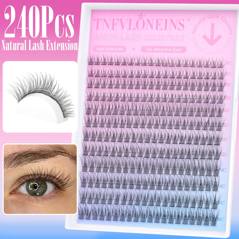 TNFVLONEINS ensemble cils 280 pieces pour un look dense et facile.