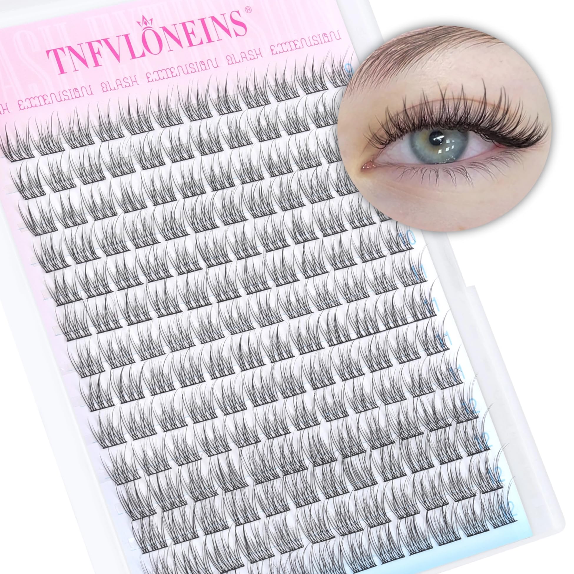 TNFVLONEINS cils en grappes naturels pour un regard discret et lumineux.