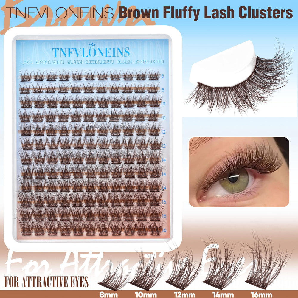TNFVLONEINS clusters marron: pigments chauds pour un effet doux et authentique.