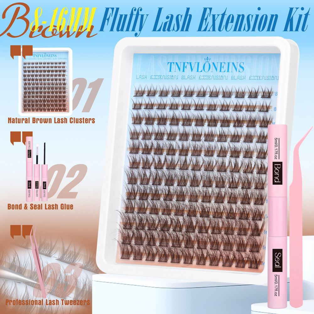 TNFVLONEINS kit cils: adaptable à toutes les formes d’yeux, look naturel et chic.