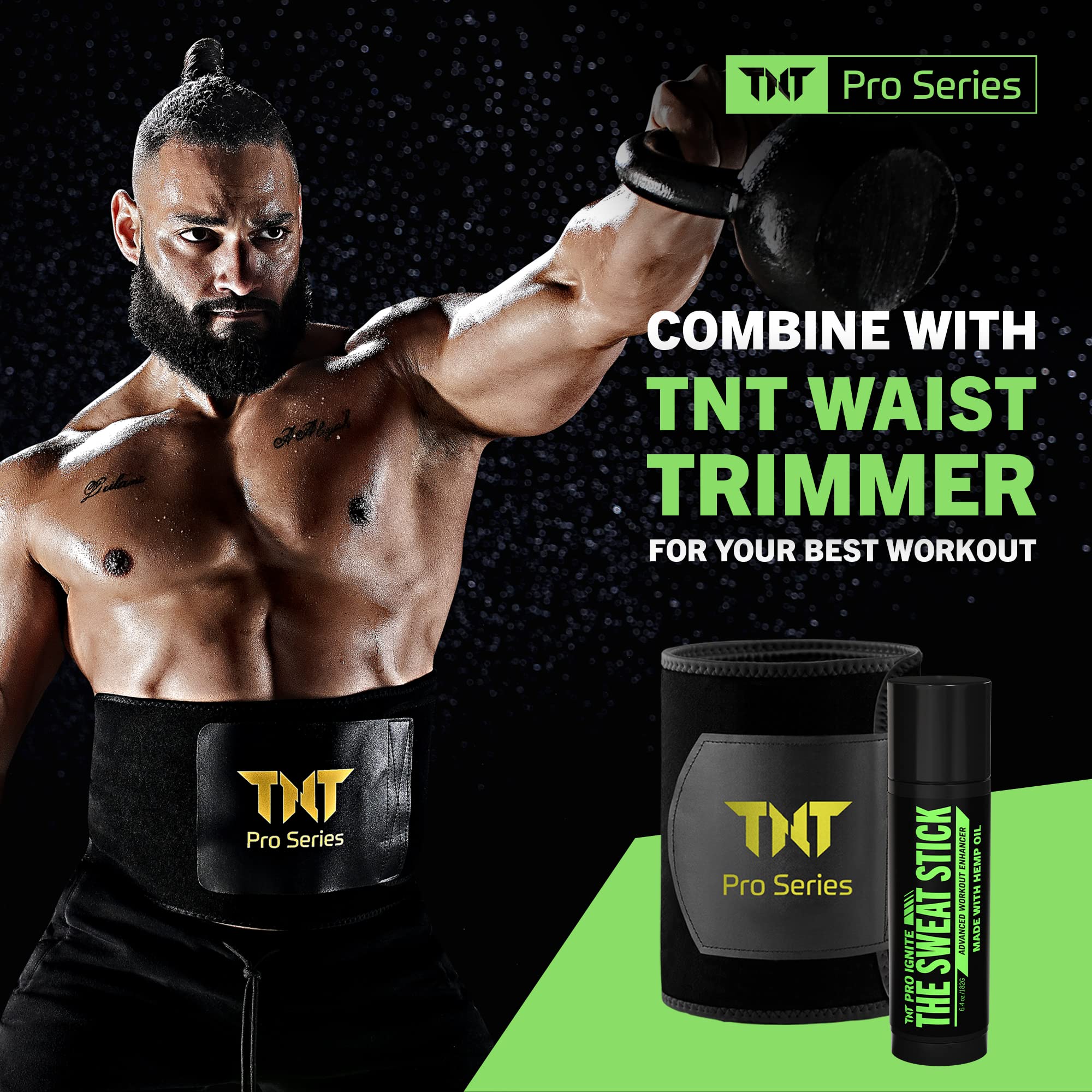 TNT Pro Ignite crème-sueur-emballage-portable : format pratique pour les séances au gym.
