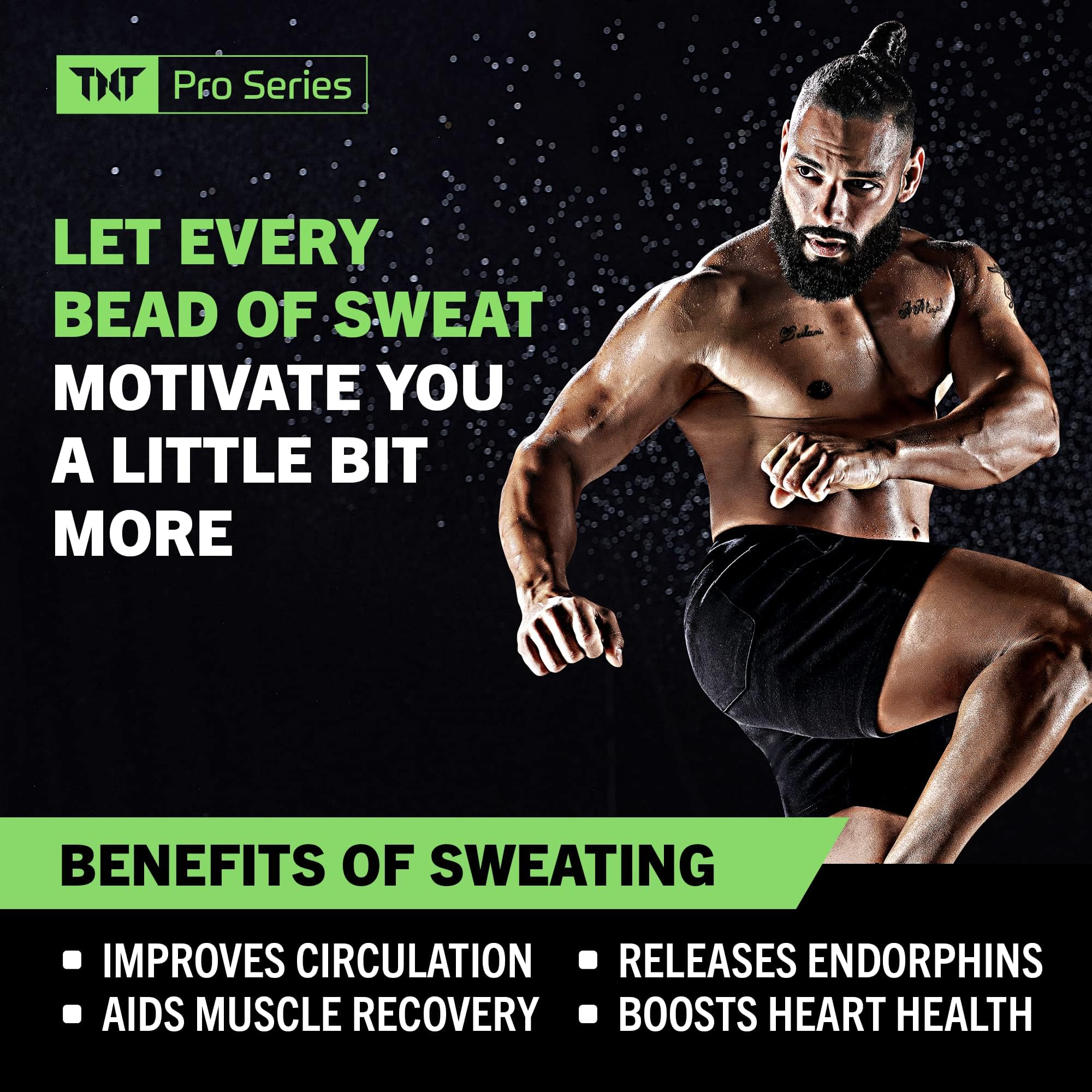 TNT Pro Series Ignite hot sweat cream used in a pre-workout routine