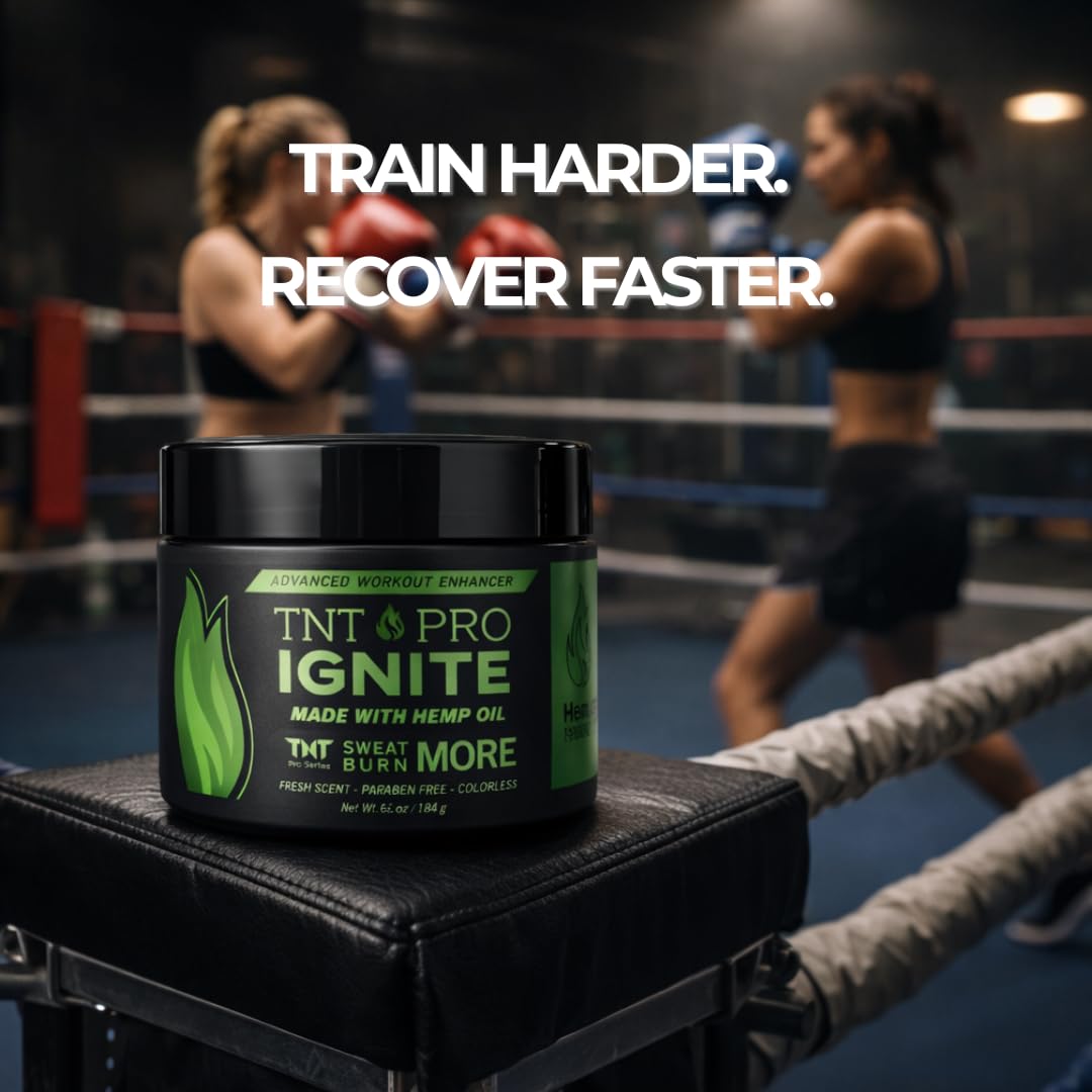 TNT Pro Ignite Sweat Cream, texture légère et application rapide sans résidu