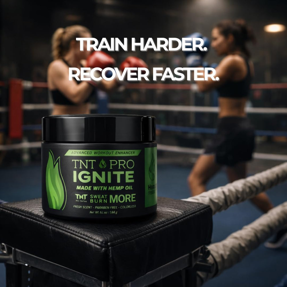 TNT Pro Ignite Sweat Cream, texture légère et application rapide sans résidu