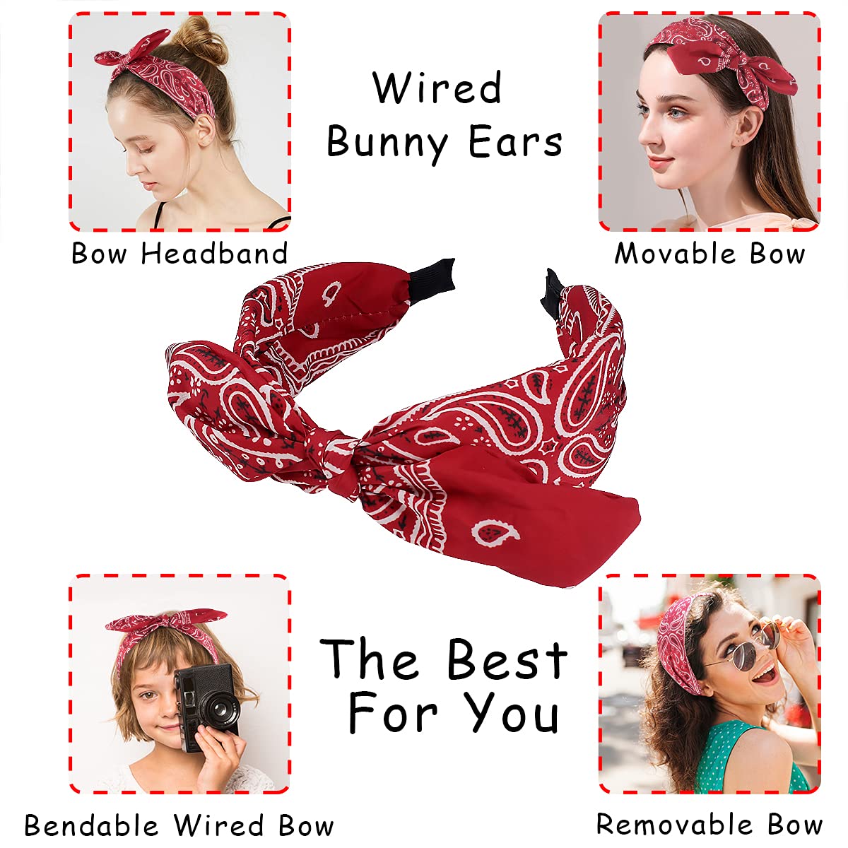 TOBATOBA bandeau-cheveux noeud-haut turban, style polyvalent.