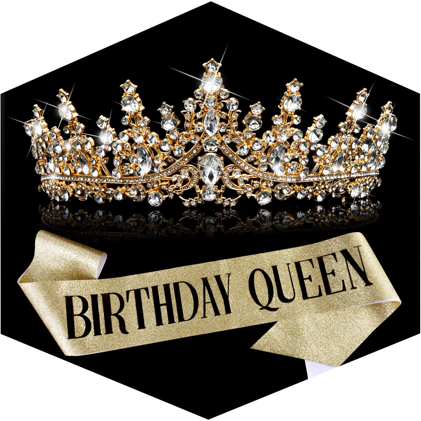 TOBATOBA couronne anniversaire brillante pour rendre chaque fête mémorable