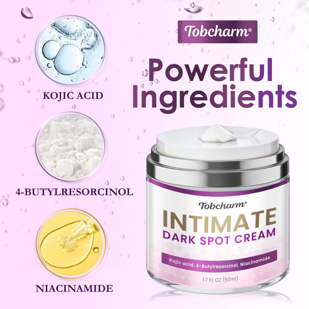 Tobcharm Crème éclaircissante Aisselles: zones sensibles éclaircies en douceur.