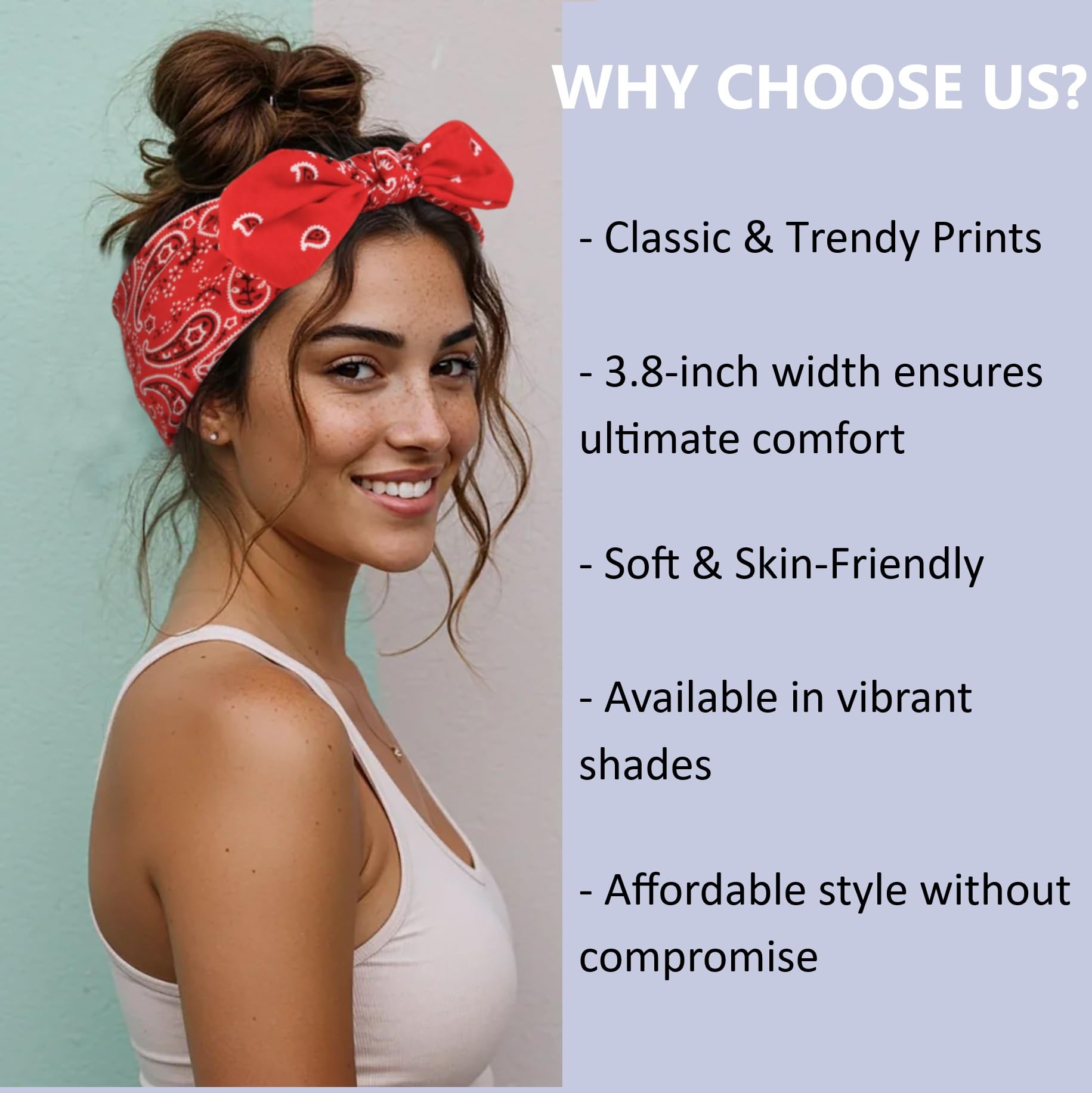 Bandeau Tobeffect boho deux-en-un pour varier look quotidien.